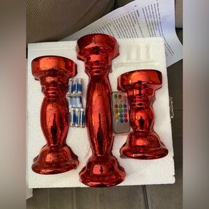 New Christmas candlesticks with remote and batteries